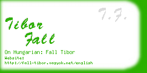 tibor fall business card